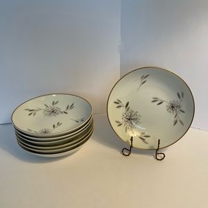 NORITAKE HELENE 5602 Lot of 7 FRUIT BOWLS Excellent Condition Vintage 1950’s